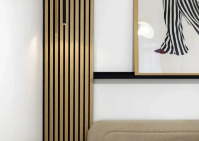 részlet hálószobáról home staging után