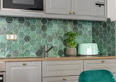 Budapest ingatlanközvetítés home staging lakásfelkészítés konyha részlet