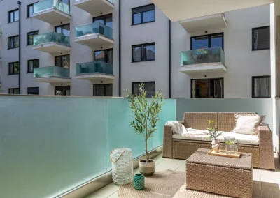 Budapest home staging eladásra felkészített lakás terasz