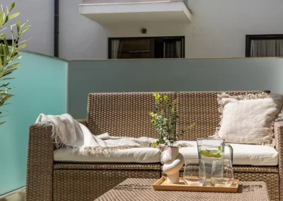 Budapest home staging eladásra felkészített lakás terasz részlet